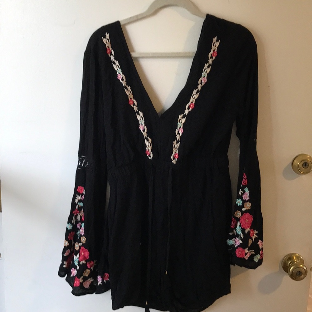 Detailed black romper